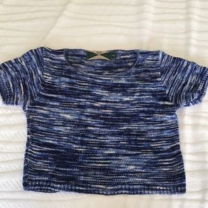 Vintage 1990s 525 Made in America Cropped Sweater. Size Petite Small.